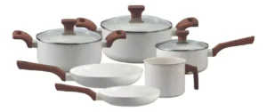 Conjunto Jogo 6 Panelas Pratic Cook Vanilla Marmol Indução Mimo É Bom VEJA AQUI Se Compensa Comprar