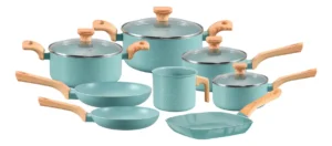 Jogo Panela Ceramica Antiaderente Indução Mimo Style 8 Peças Cor Verde É Bom VEJA AQUI Se Compensa Comprar
