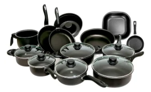 Conjunto Panelas 13 Peças Teflon Antiaderente Tampa De Vidro Cor Preto É Bom VEJA AQUI Se Compensa Comprar