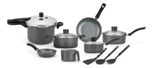 Conjunto Jogo De Panelas Enjoy Com Panela De Pressão 10pçs Cor Cinza É Bom VEJA AQUI Se Compensa Comprar