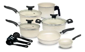 Conjunto De Panelas Teflon Com Frigideira Cor Granito É Bom VEJA AQUI Se Compensa Comprar