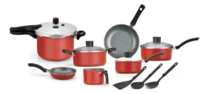 Conjunto Jogo De Panelas Alegrete Com Panela De Pressão 10pç Cor Vermelho É Bom VEJA AQUI Se Compensa Comprar