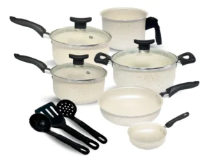 Jogo De Panelas Com 9 Teflon Frigideira Cor Granito É Bom VEJA AQUI Se Compensa Comprar