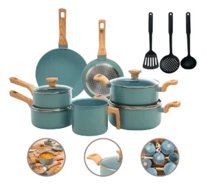 Jogo De Panelas Com 10 Peças Mimo Style Pratic Cook Verde É Bom VEJA AQUI Se Compensa Comprar